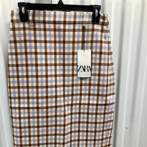 ZARA Pencil Midi Stripy Skirt, M, NWT